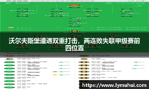沃尔夫斯堡遭遇双重打击，两连败失联甲级赛前四位置