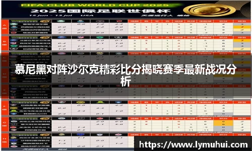 慕尼黑对阵沙尔克精彩比分揭晓赛季最新战况分析